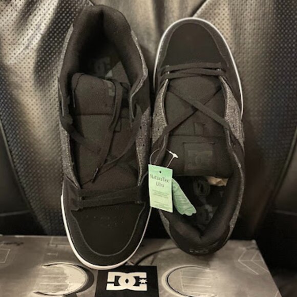 DC Shoes PURE, Black/Grey/ Black XKSK.  Size 12,  NWT - Picture 3 of 12